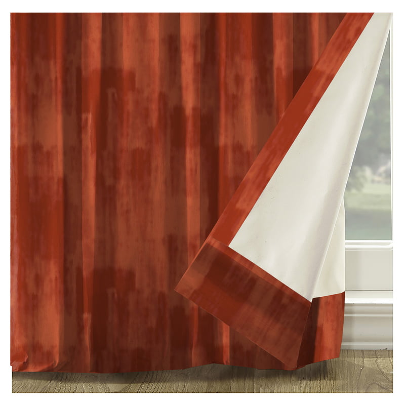 FUJI RED PRINTED BLACKOUT CURTAIN