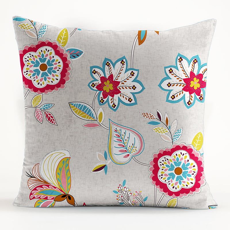 CUSHION COVER BEAU RED MATTY DIGITAL PRINTED (Pack of 2)