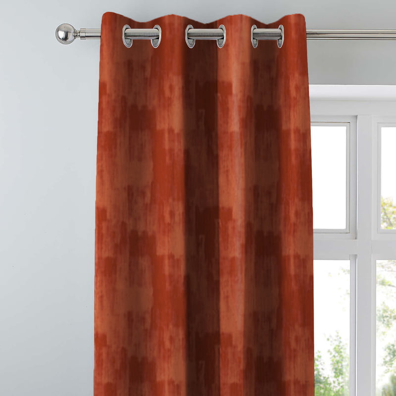 FUJI RED PRINTED BLACKOUT CURTAIN