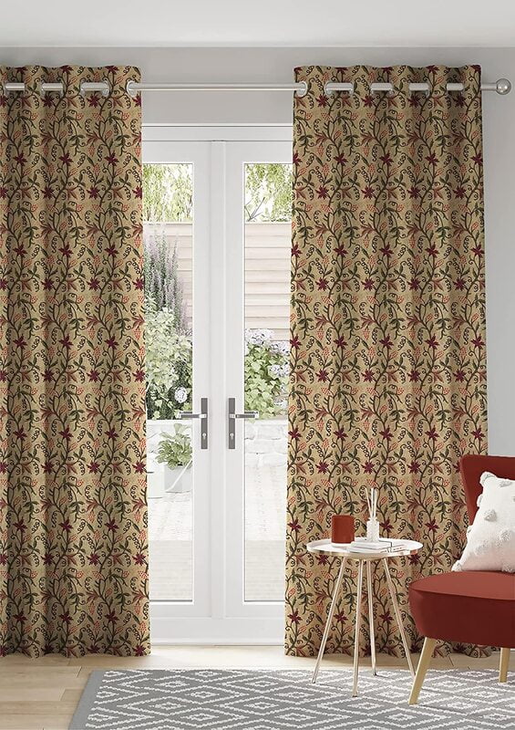 KASHMIRI CHIKU PRINTED BLACKOUT CURTAIN