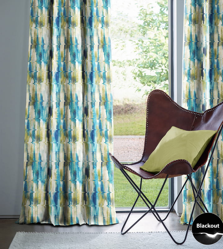 LIMA LIME CURTAINS BLACKOUT PRINTED