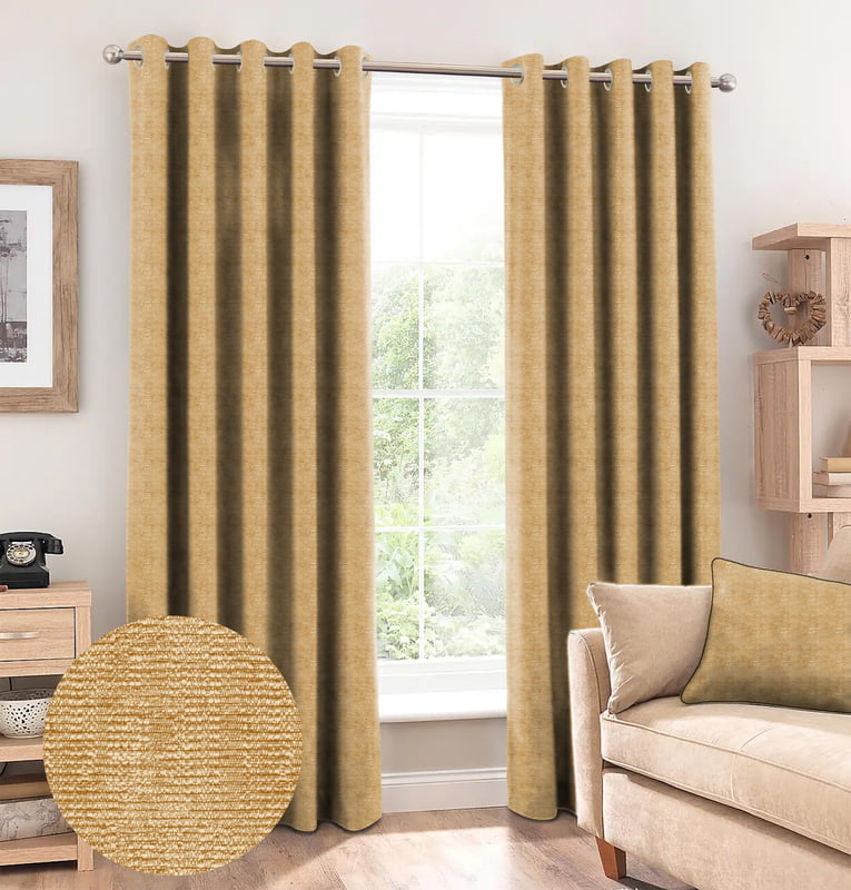 SUNBLOCK MUSTARD CURTAIN BLACKOUT