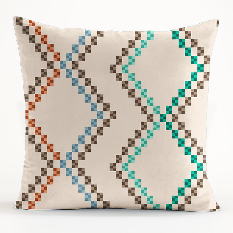 Olio BLUE MATTY DIGITAL PRINTED CUSHION COVERS (Pack of 2)