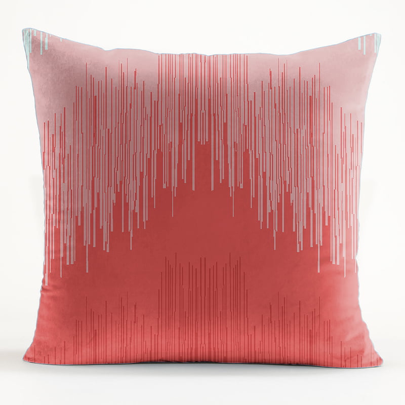 Kudo ORANGE MATTY DIGITAL PRINTED CUSHION COVER (Pack of 2)