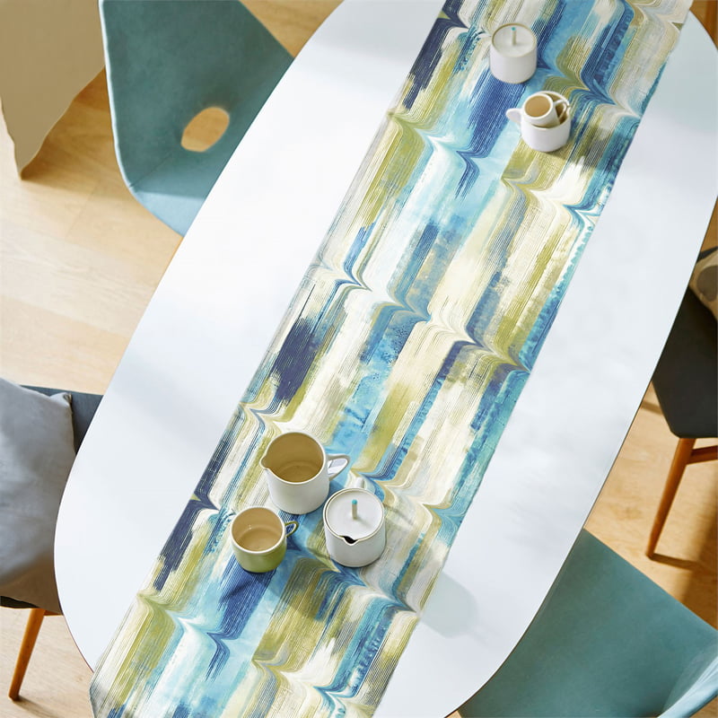 Lima LIME MATTY (12X72 INCH) DIGITAL PRINTED TABLE RUNNER
