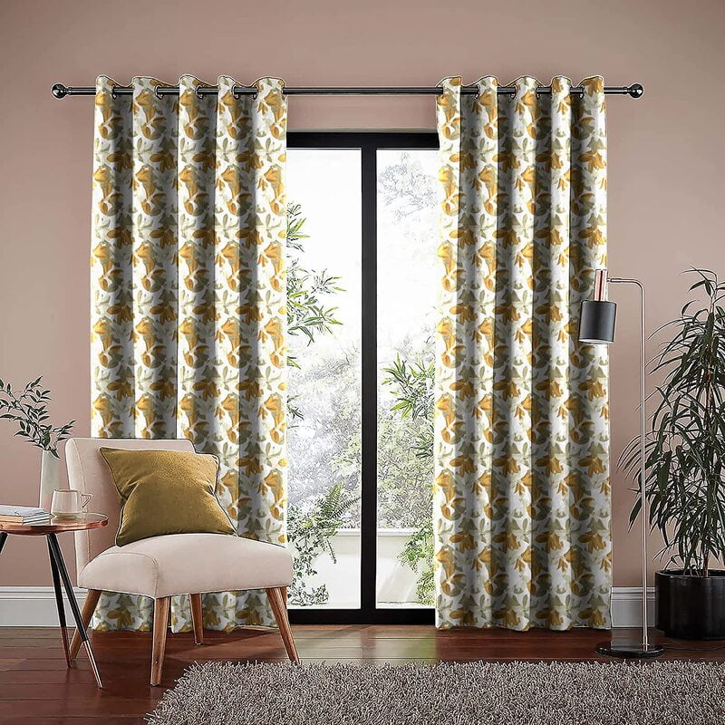 VADIA GOLD BLACKOUT CURTAINS