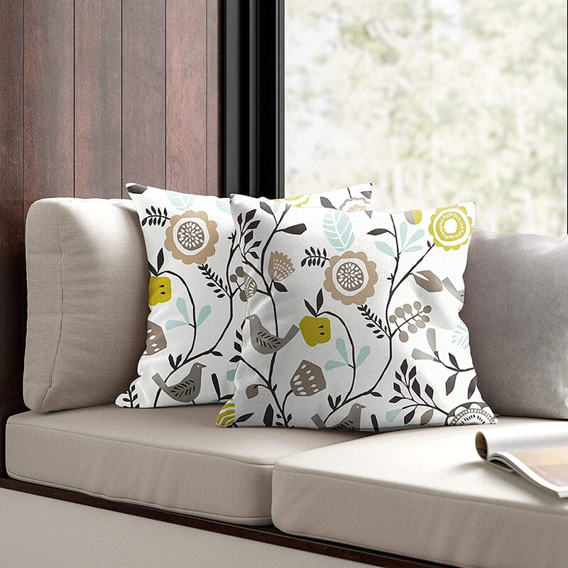 DAWN LIME MATTY DIGITAL PRINTED CUSHION COVER (Pack of 2)
