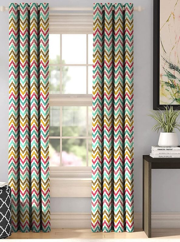 DYKE HEATHER CURTAIN BLACKOUT PRINTED