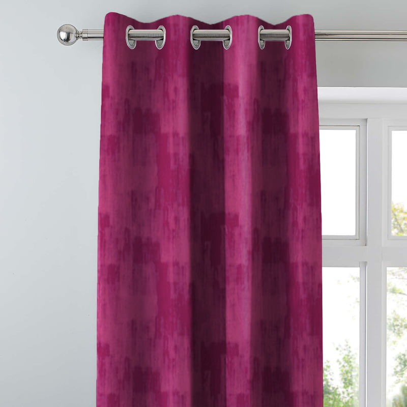 FUJI PINK BLACKOUT PRINTED CURTAIN