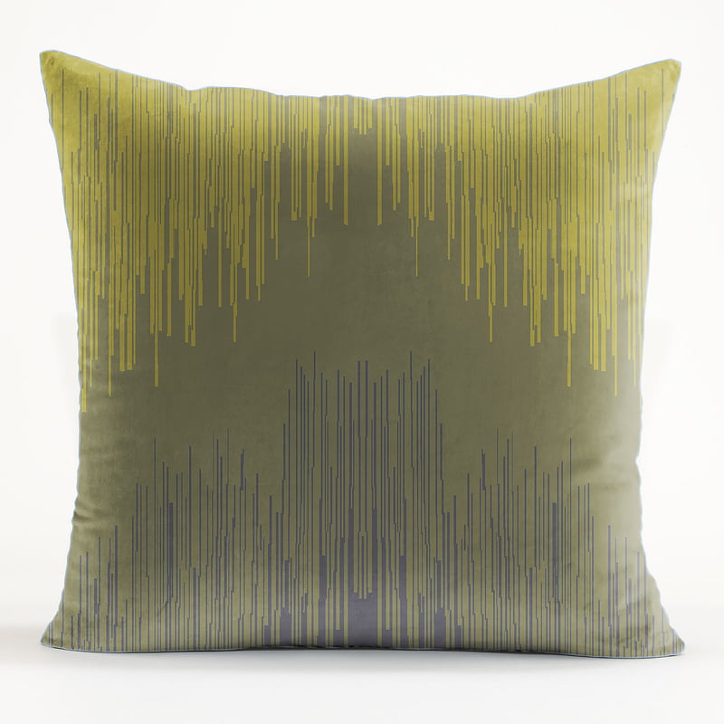 Kudo LIME MATTY DIGITAL PRINTED CUSHION COVER (Pack of 2)