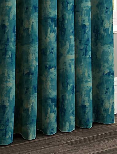EDEN BLUE PRINTED BLACKOUT CURTAIN