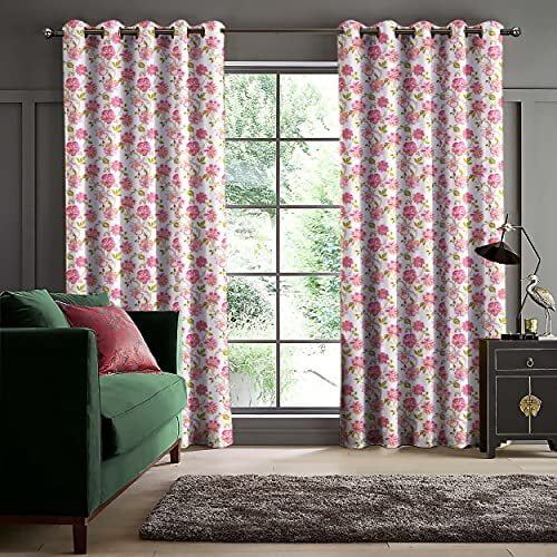 KASHMIRI PINK PRINTED BLACKOUT CURTAIN