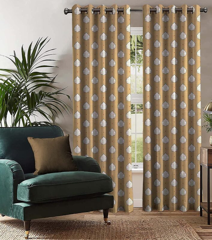 ABBOT YELLOW BLACKOUT CURTAINS