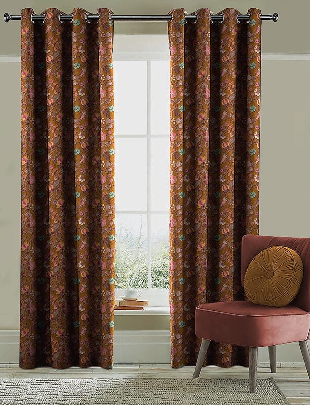 AZURE RUST BLACKOUT CURTAINS