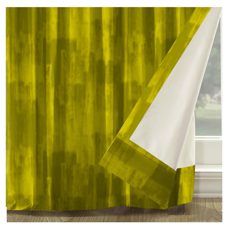 FUJI LIME BLACKOUT PRINTED CURTAIN