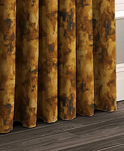 EDEN GOLD BLACKOUT PRINTED CURTAIN