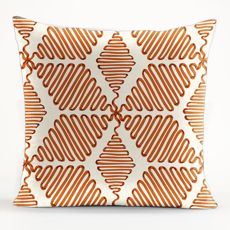 Wham ORANGE MATTY (16X16 INCH) DIGITAL PRINTED CUSHION COVER