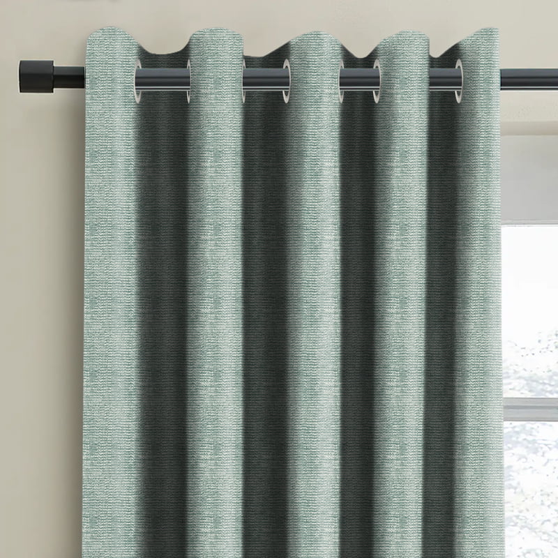 SUNBLOCK SEA GREEN PRINTED BLACKOUT CURTAIN