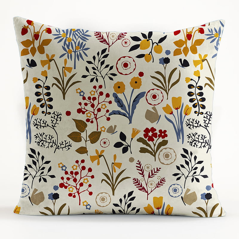 COCO BLUE MATTY DIGITAL PRINTED CUSHION COVER (Pack of 2)