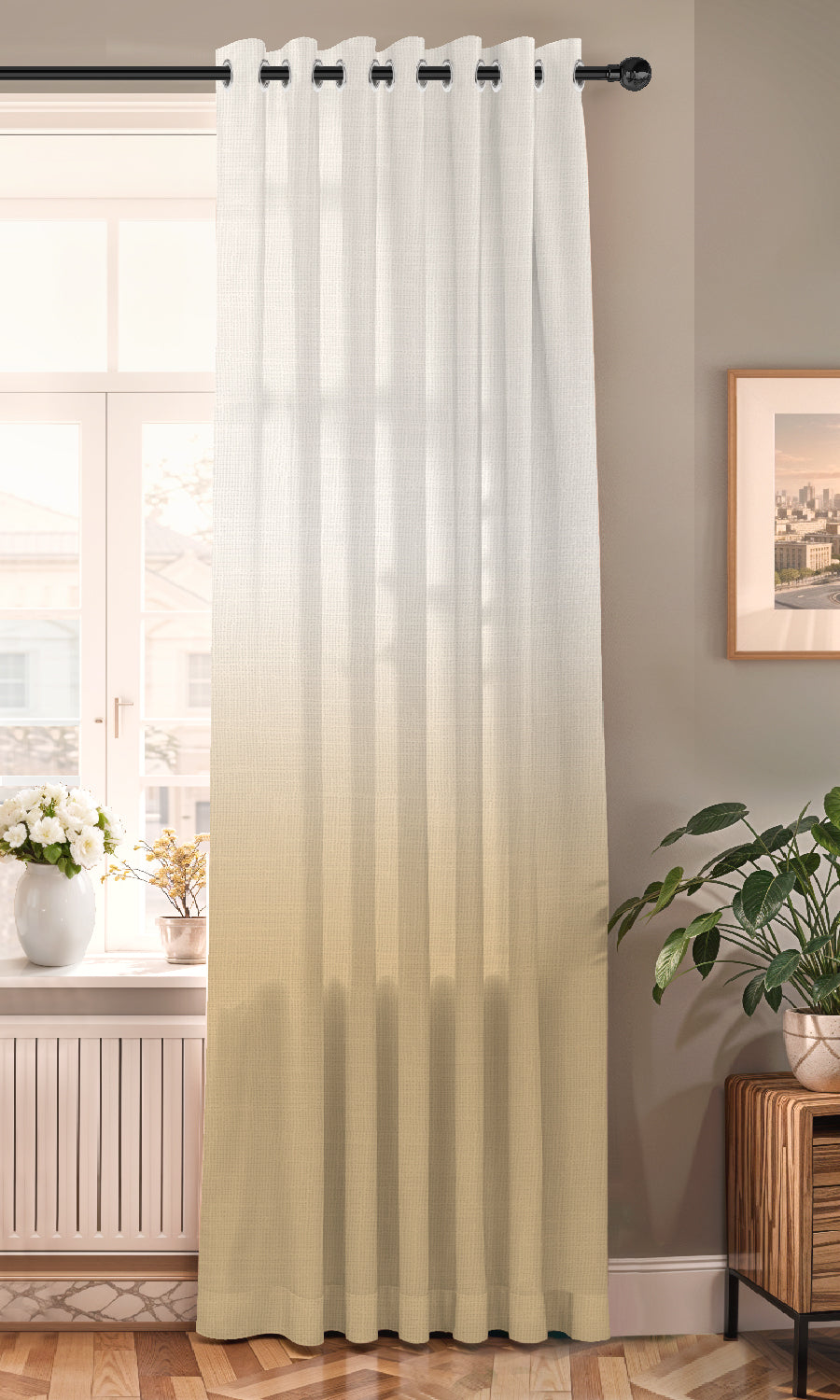 PEARL MUSTRAD DIGITAL PRINTED SHEER CURTAIN