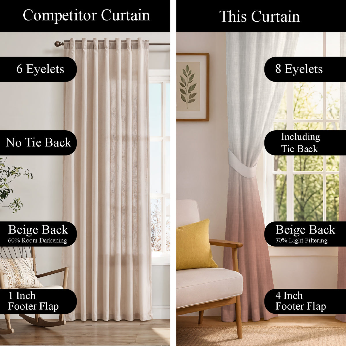 PEARL CLAY DIGITAL PRINTED SHEER CURTAIN