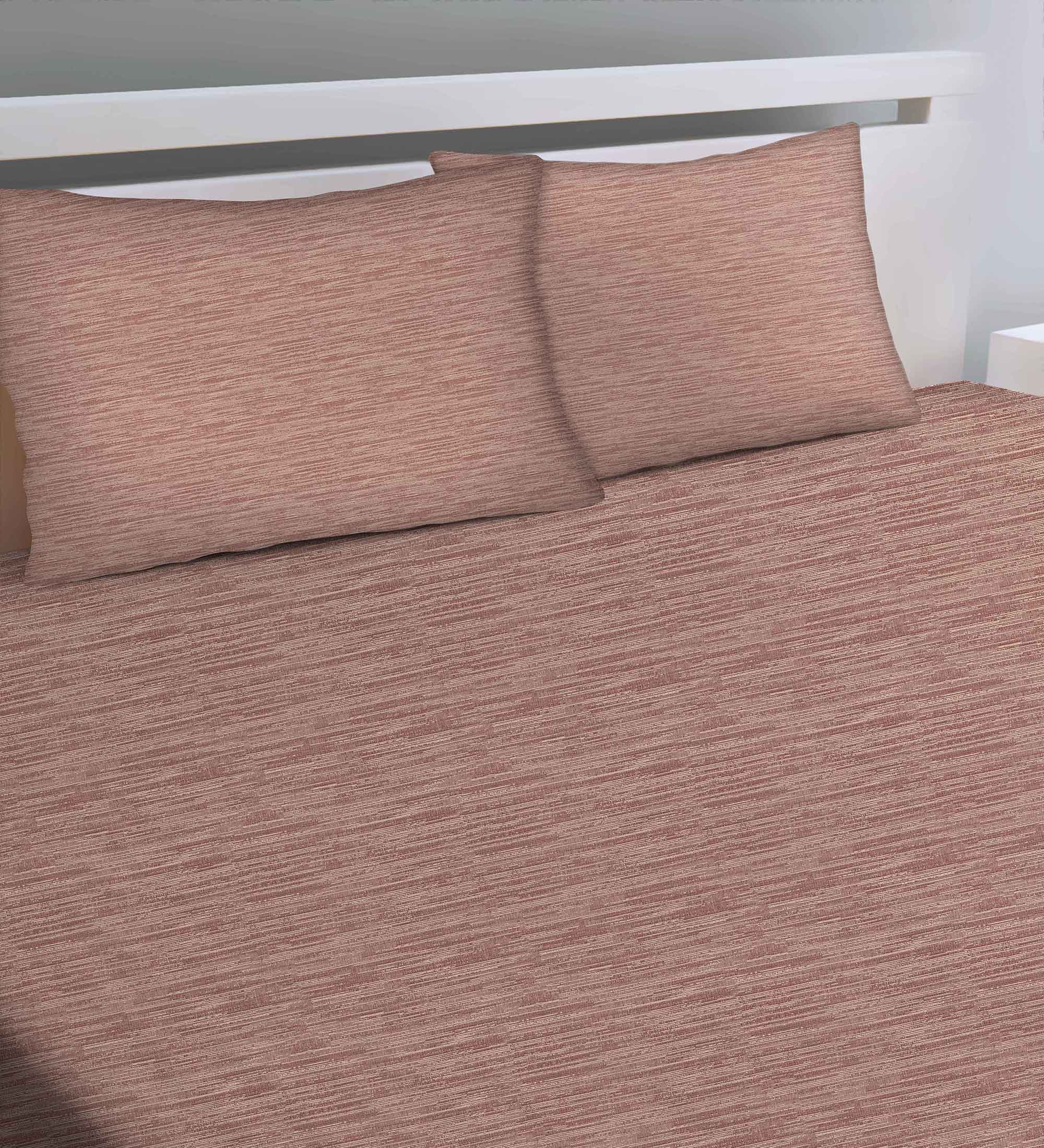 Petra M-Pink Bedcover for Double Bed with 2 PillowCovers King Size (104" X 90")