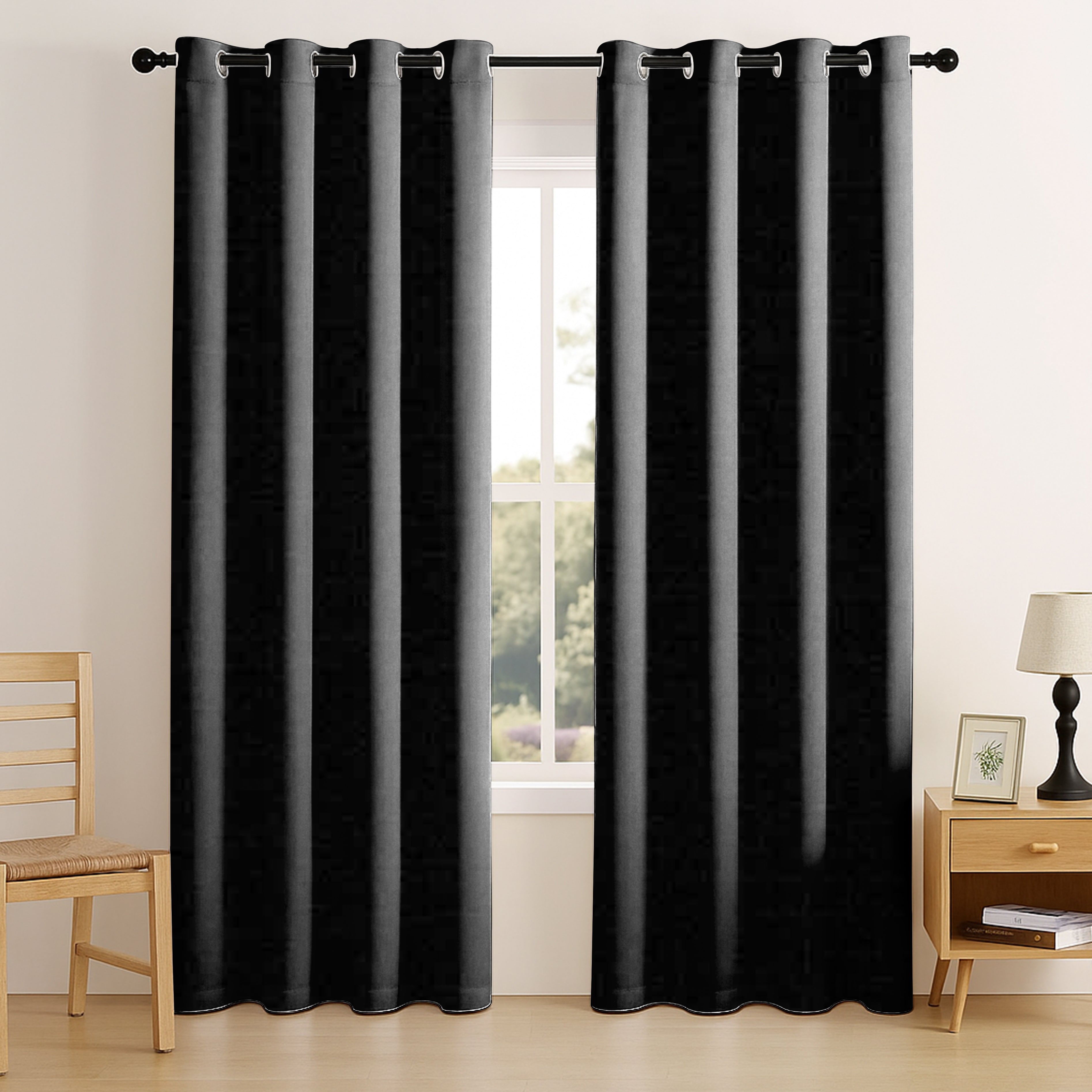 SUNBLOCK BLACK BLACKOUT CURTAIN