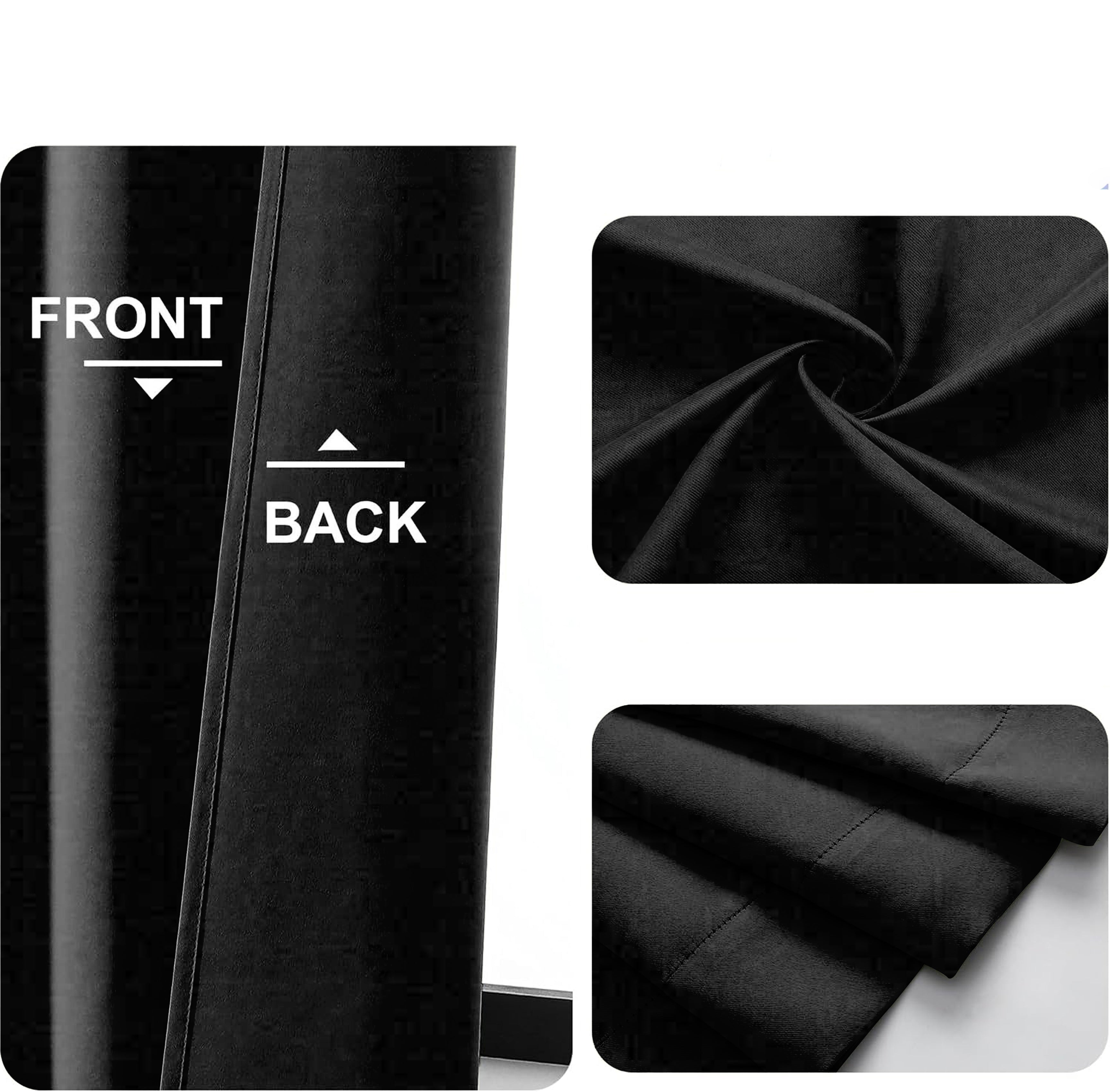 SUNBLOCK BLACK BLACKOUT CURTAIN