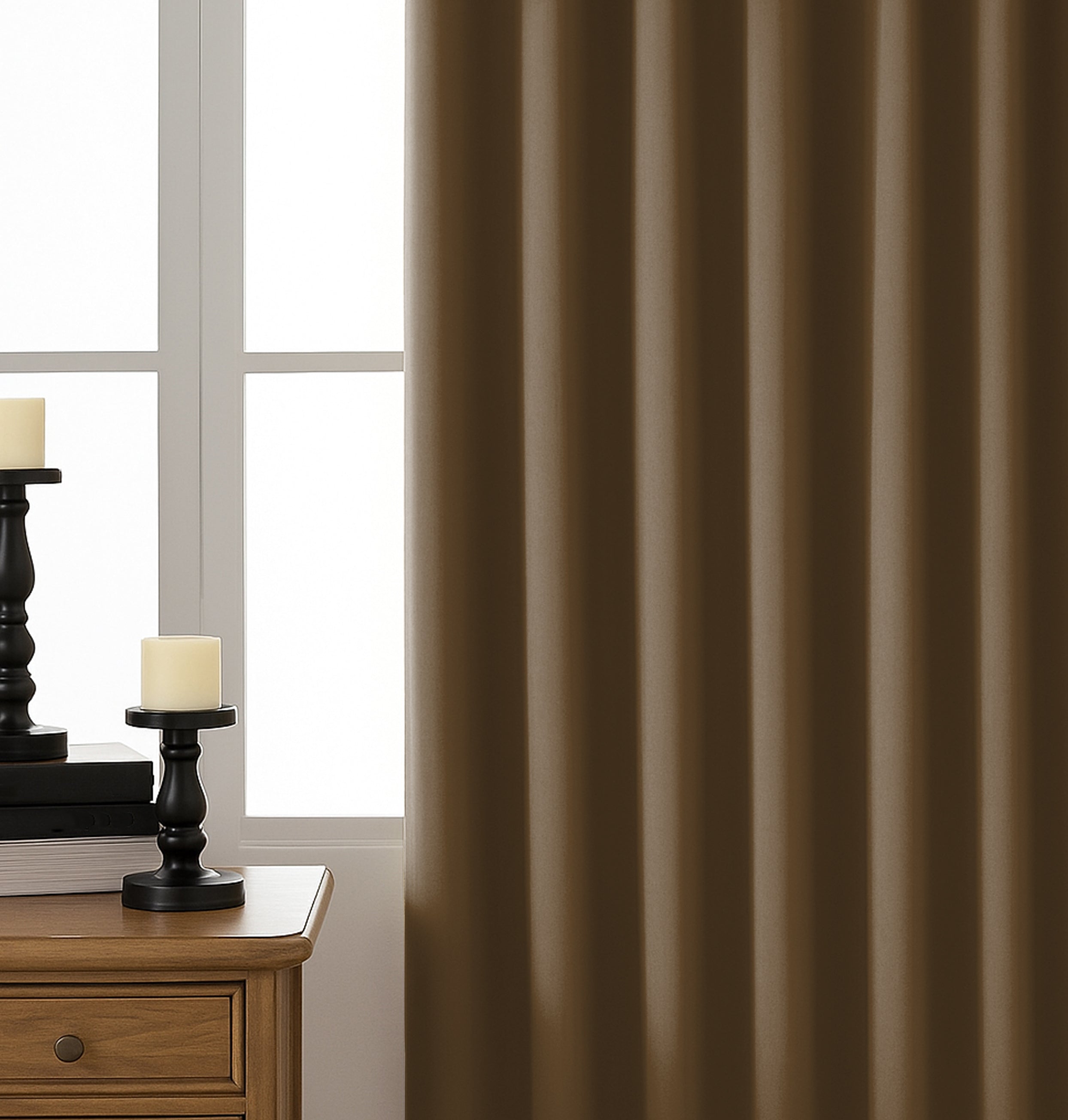 SUNBLOCK COFFEE BLACKOUT CURTAIN