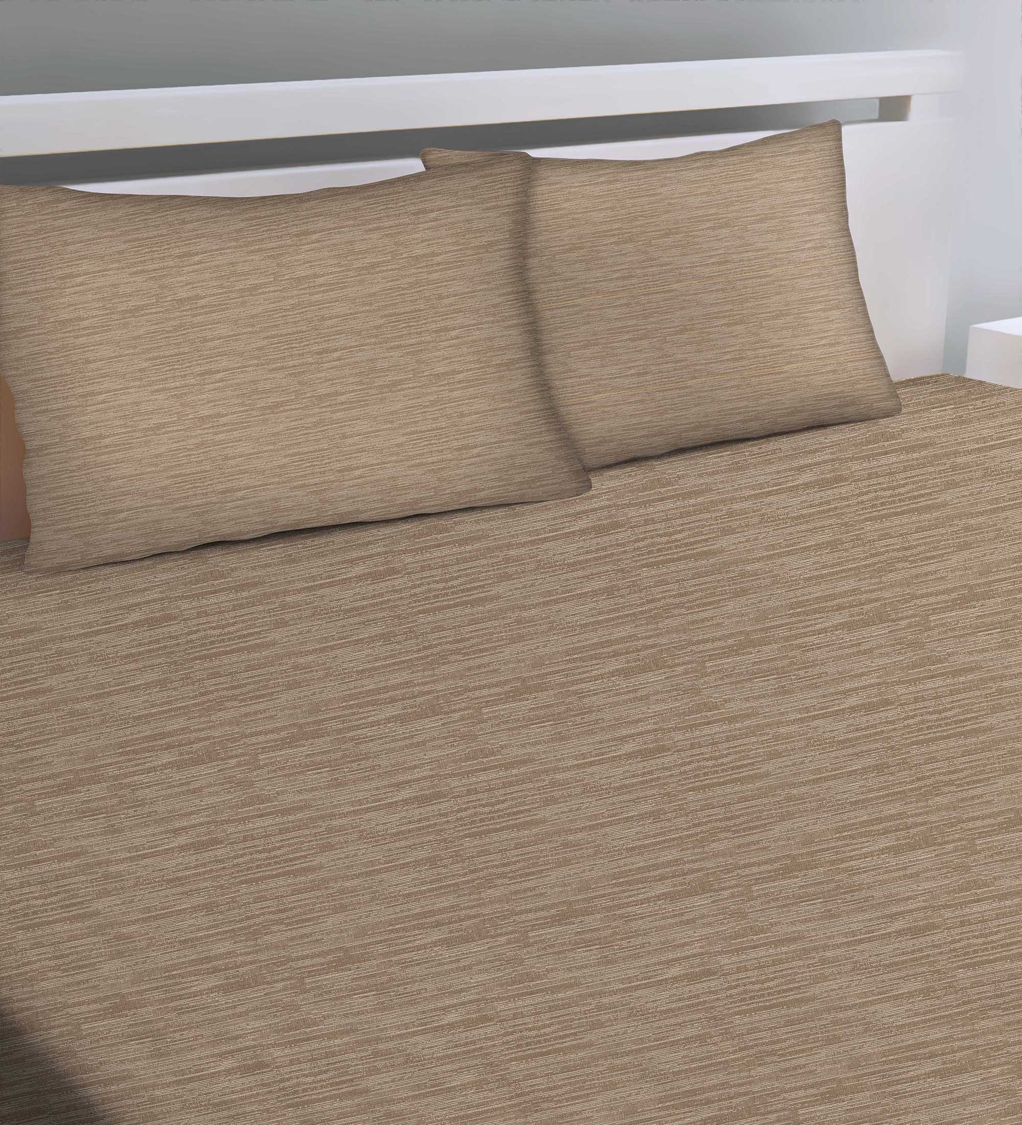 Petra Chiku Bedcover for Double Bed with 2 PillowCovers King Size (104" X 90") Bedspread Premium Sheeting for Bed