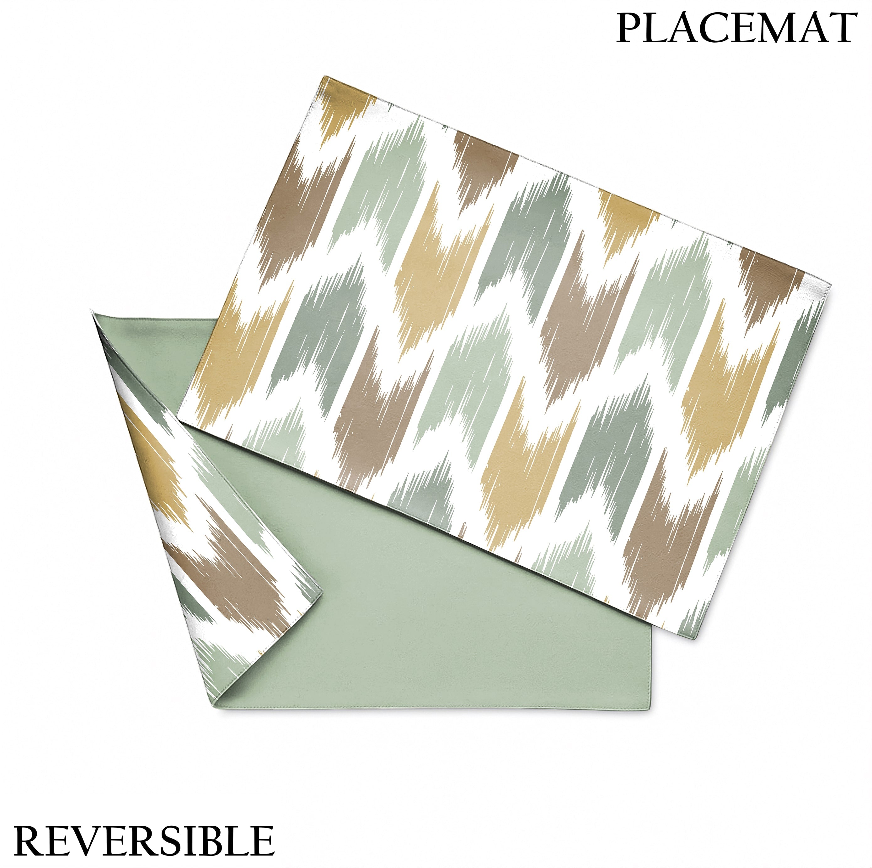 QUINN KHAKI REVERSIBLE PLACEMATS