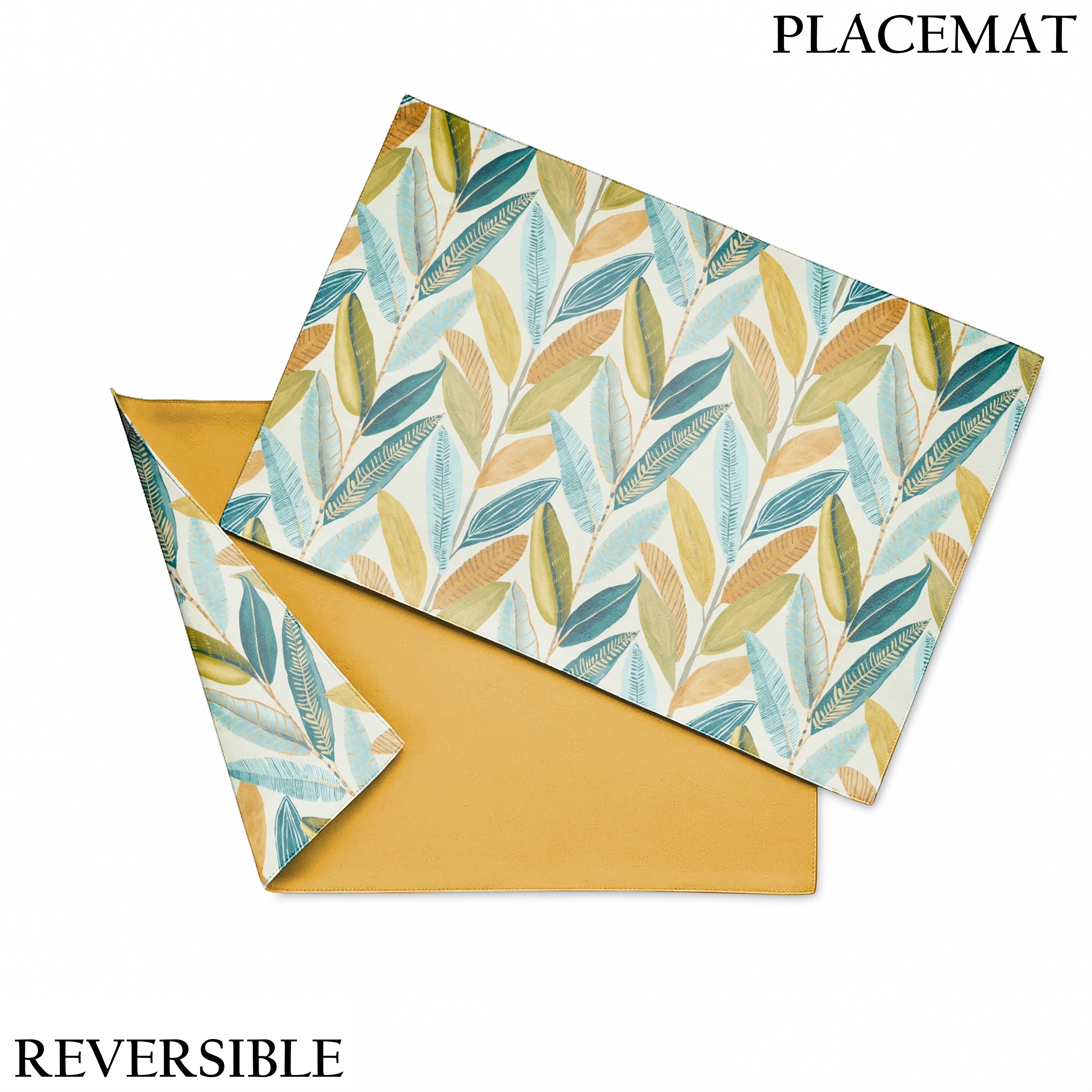 MANDALAY GREEN REVERSIBLE PLACEMATS