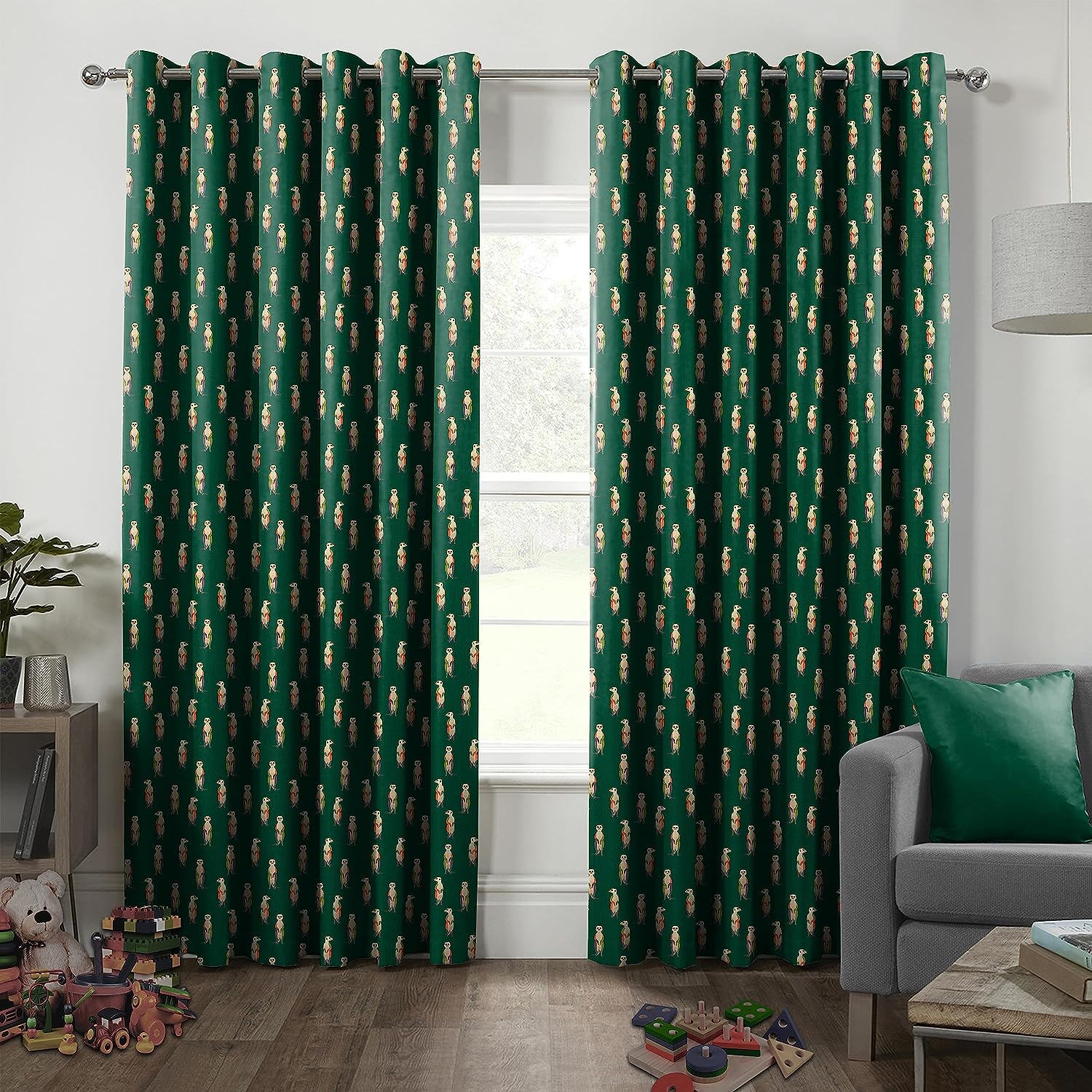 SELTOS GREEN BLACKOUT CURTAINS