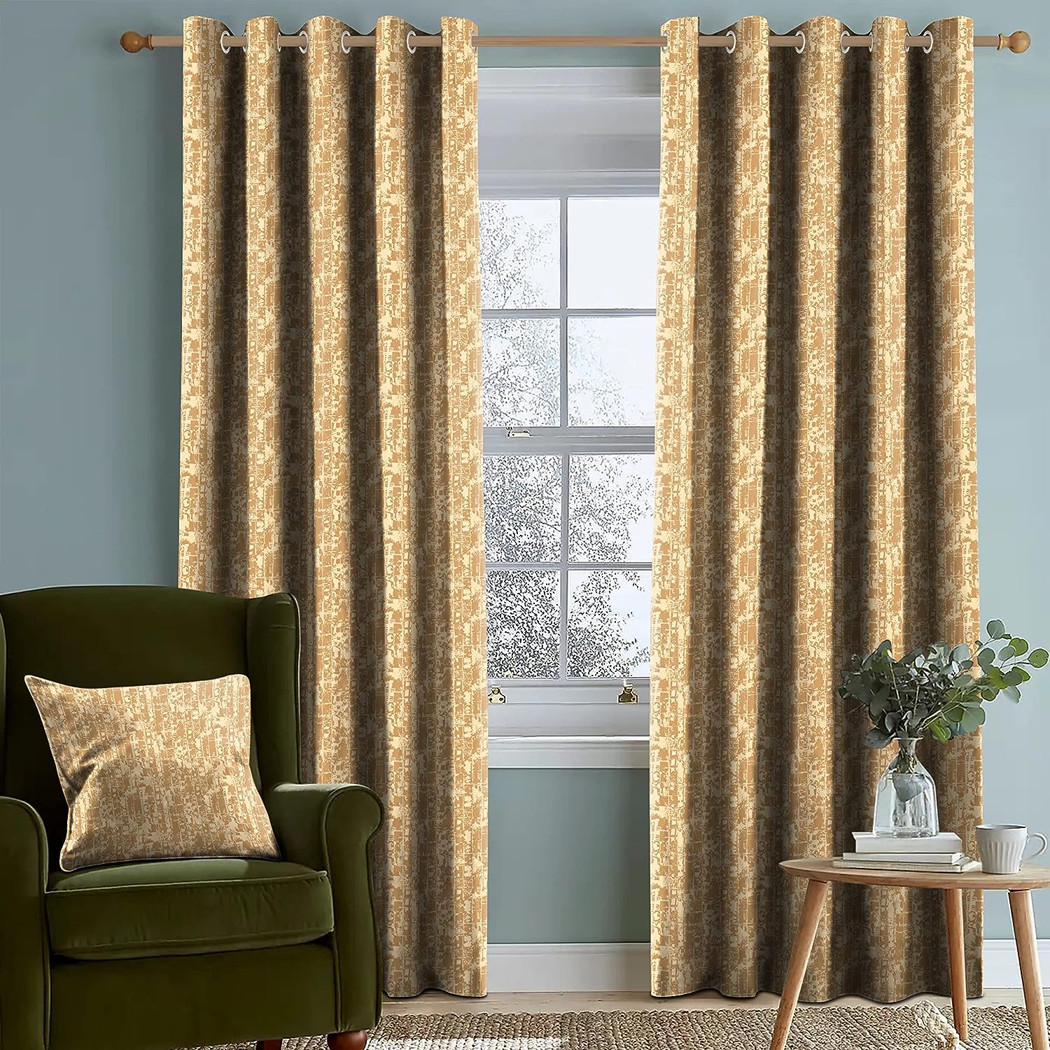 LEO YELLOW BLACKOUT CURTAIN