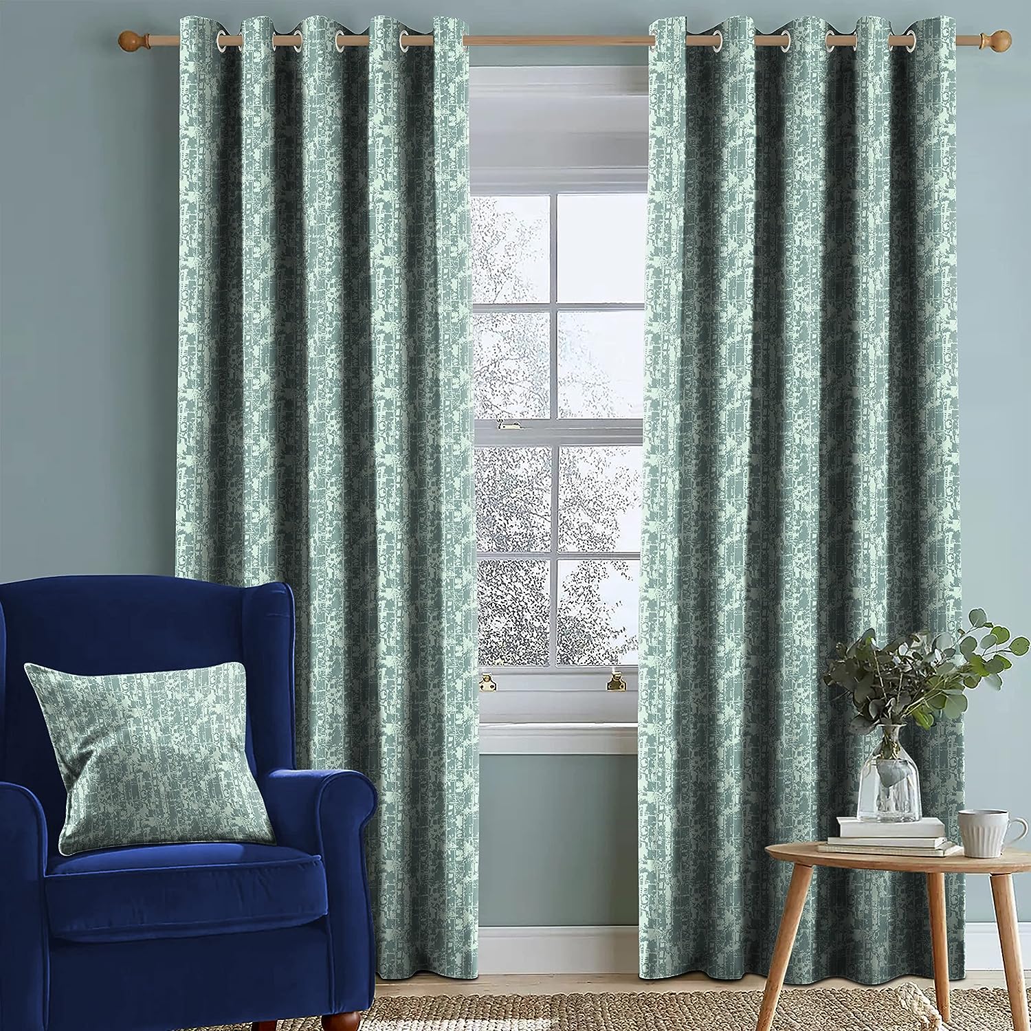 LEO SEA GREEN BLACKOUT CURTAIN