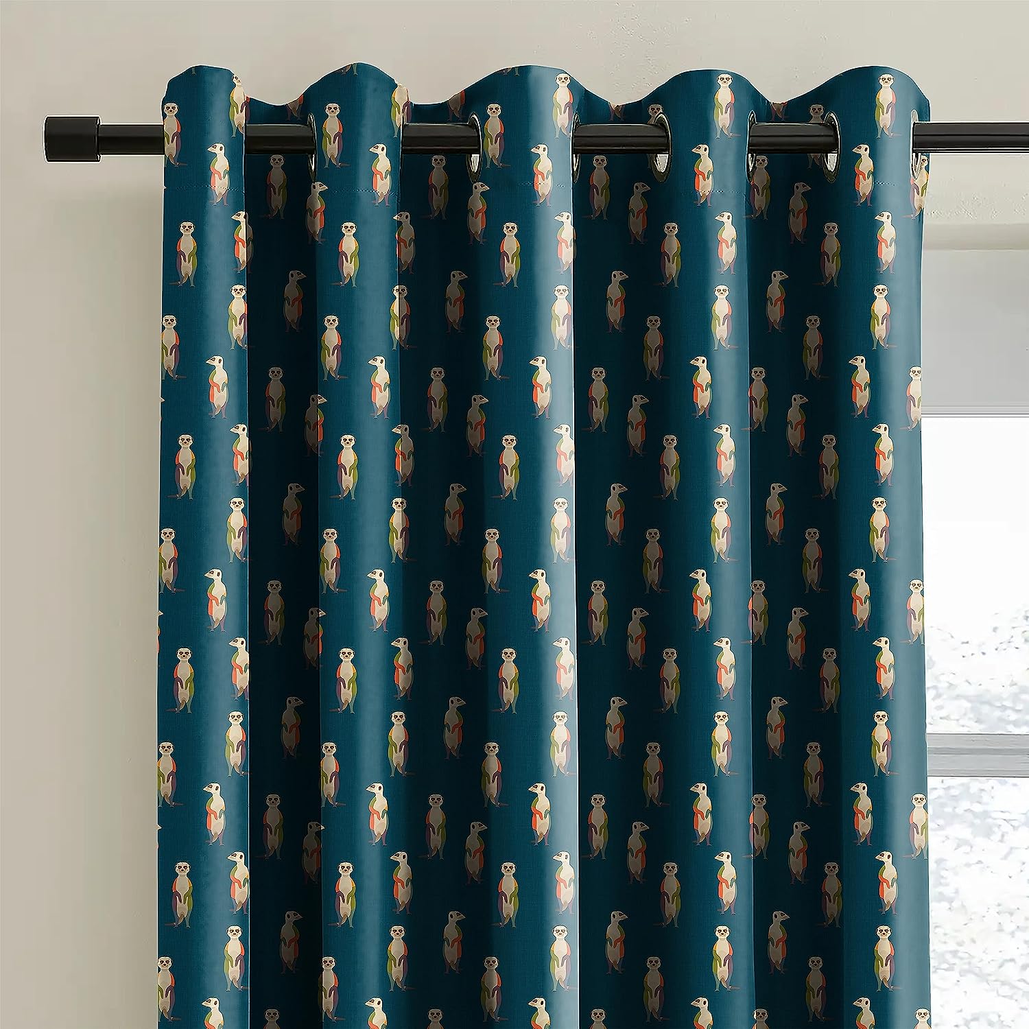 SELTOS TEAL BLACKOUT CURTAINS