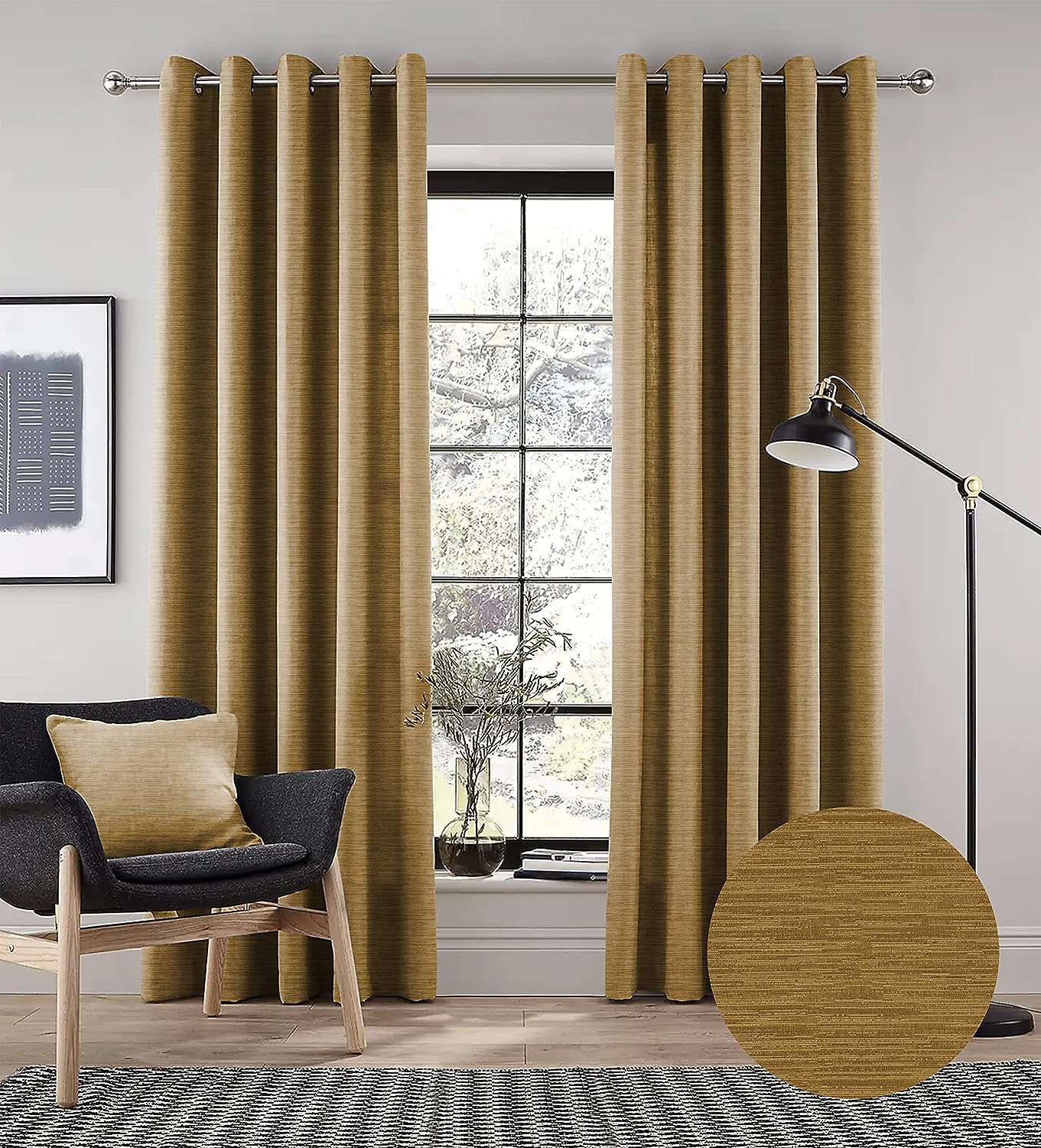 PETRA D-MUSTERED BLACKOUT CURTAIN