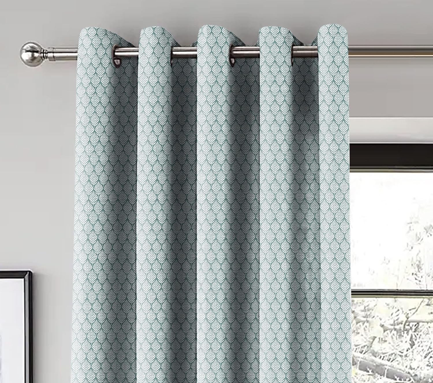 WILLOW DARK SEA GREEN BLACKOUT CURTAIN