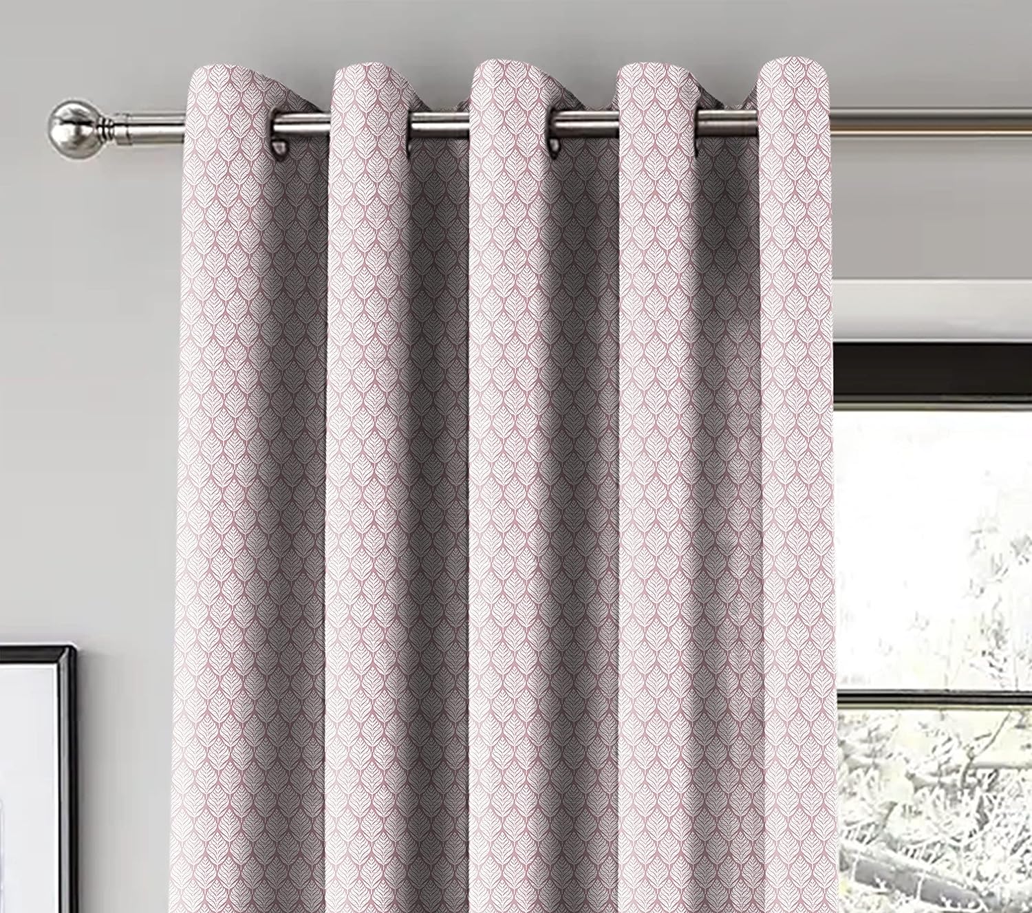 WILLOW L-PINK BLACKOUT CURTAIN
