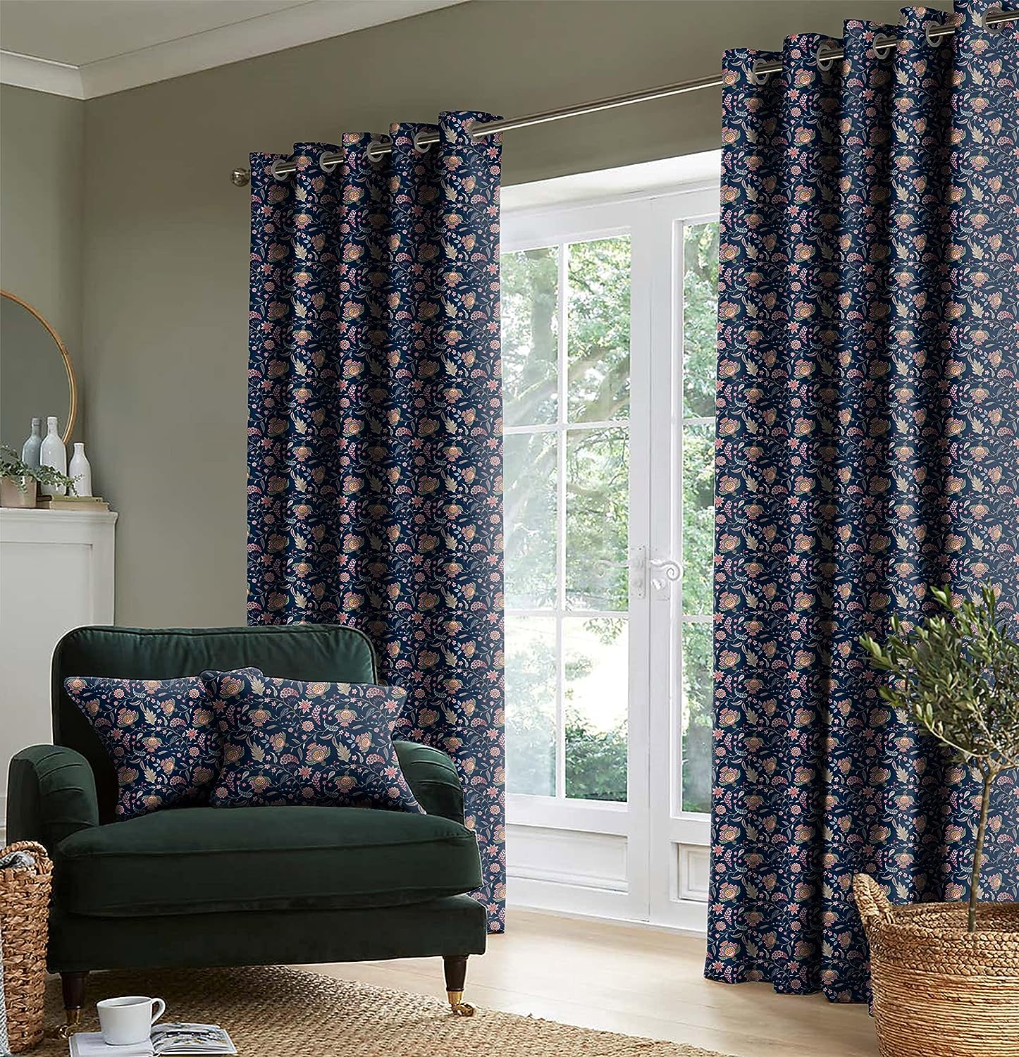 KASBAH BLUE BLACKOUT CURTAINS