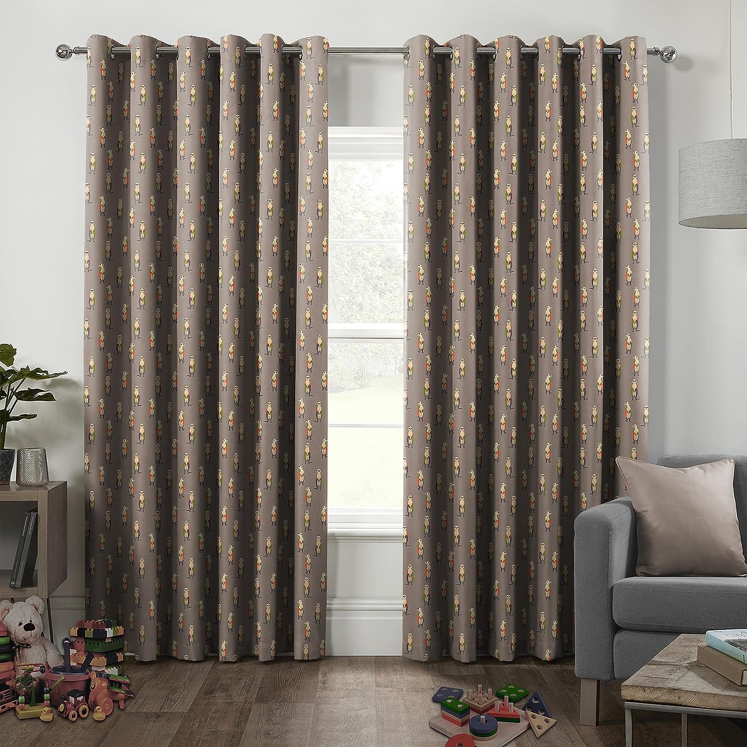 SELTOS L-BROWN BLACKOUT CURTAINS