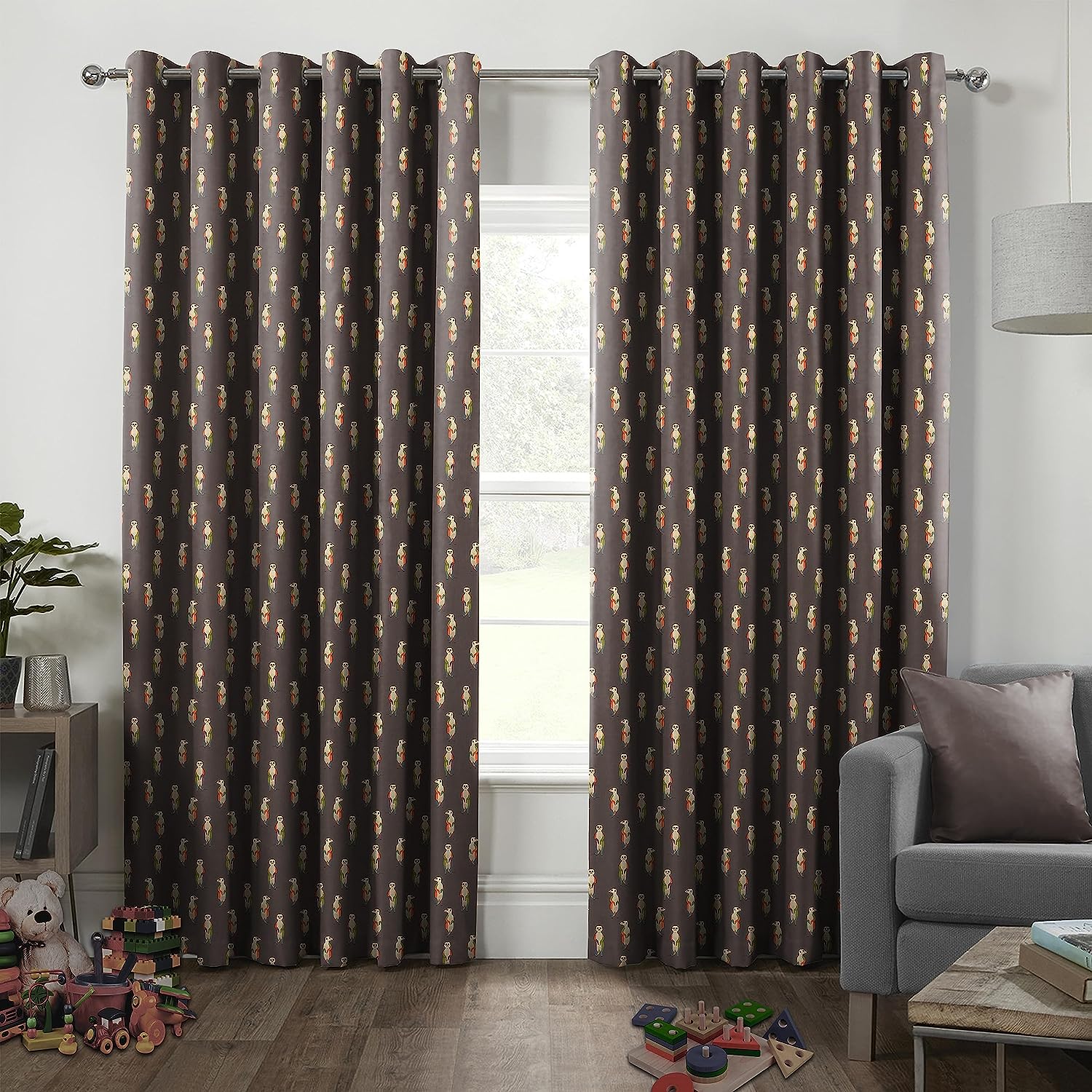 SELTOS BROWN BLACKOUT CURTAINS