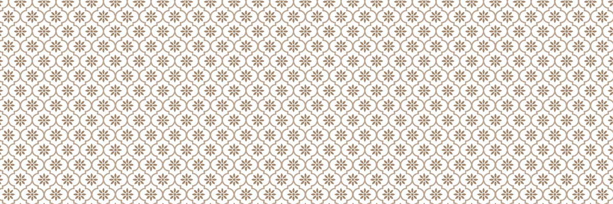 LINARA PEARL WHITE PRINTED ROOM DARKENING CURTAIN