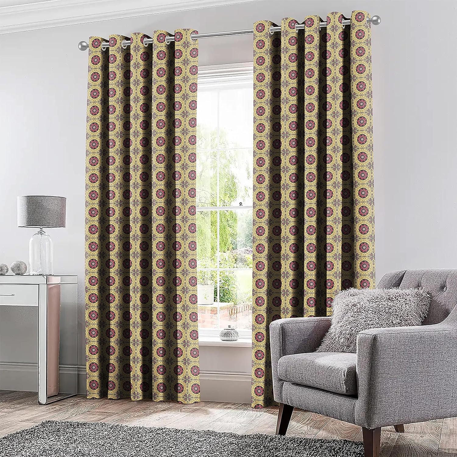 KASBAH YELLOW BLACKOUT CURTAINS