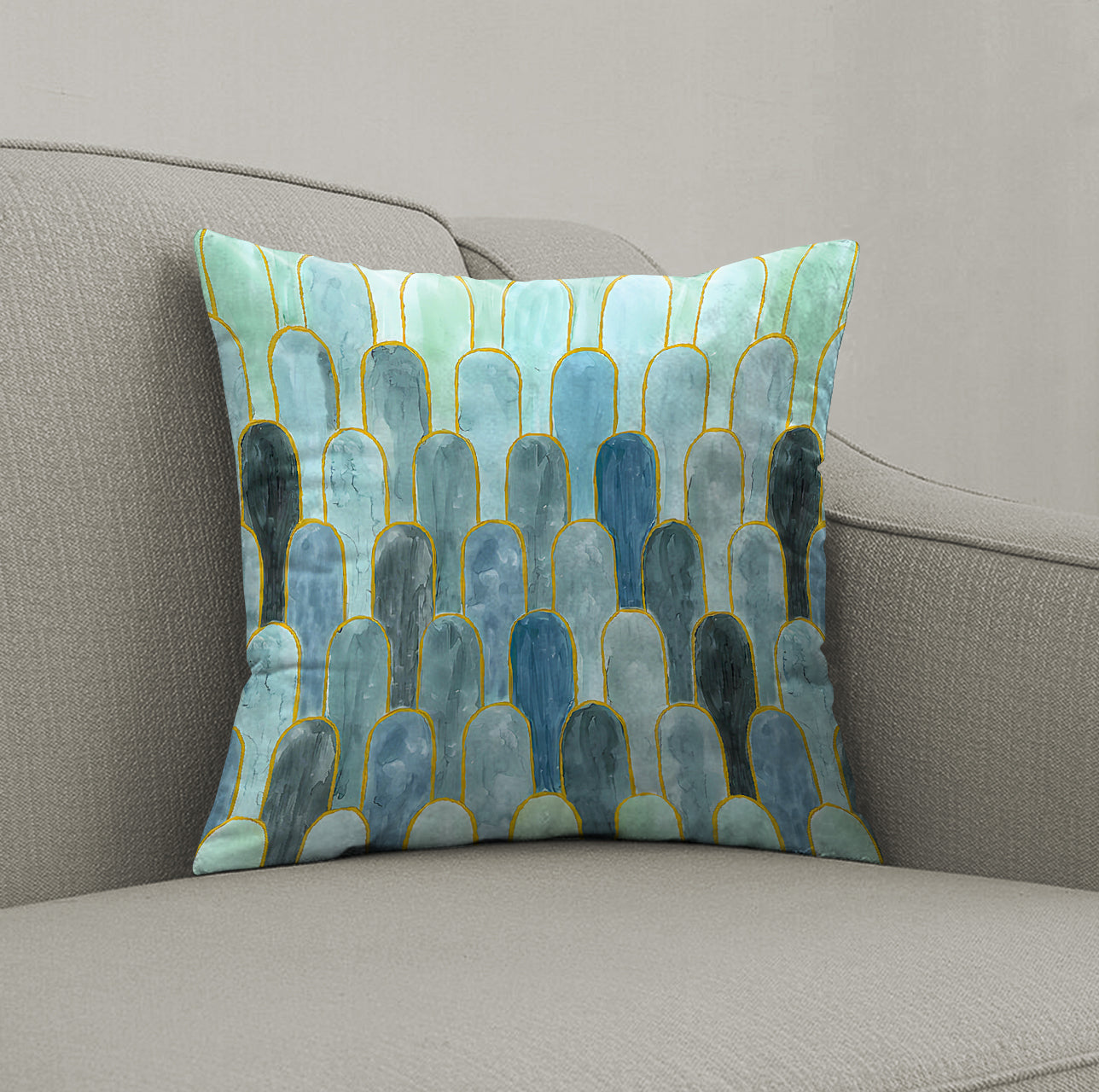 NICOBAR ALOE (16X16 INCH) DIGITAL PRINTED CUSHION COVER