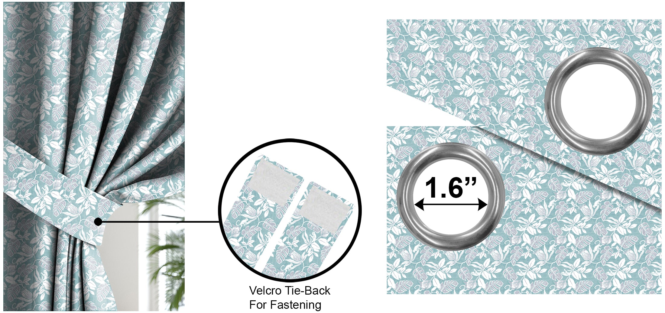 SAVANNA ALOE BLACKOUT CURTAINS