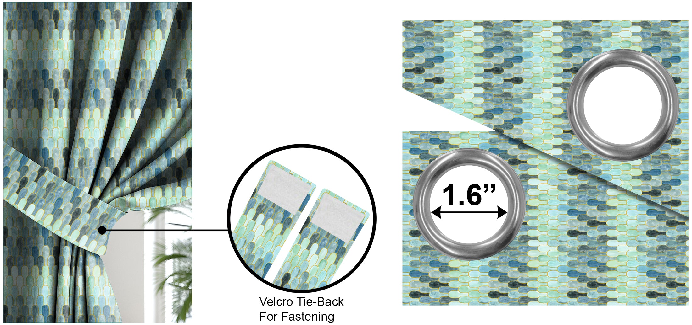 NICOBAR ALOE BLACKOUT CURTAINS