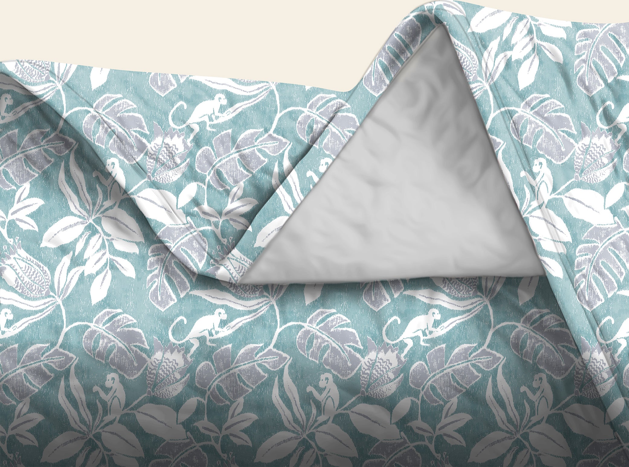 SAVANNA ALOE BEDCOVER FOR DOUBLE BED WITH 2 PILLOWCOVERS KING SIZE (104" X 90")