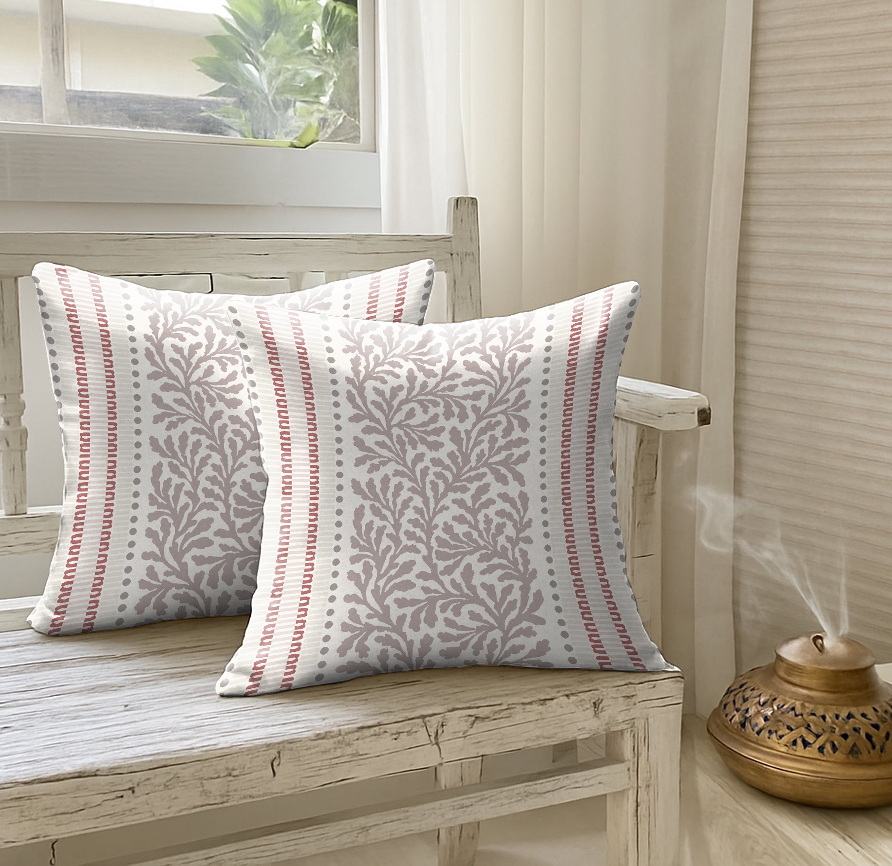 TORONTO PINK DIGITAL PRINTED CUSHION COVER (Pack of 2)