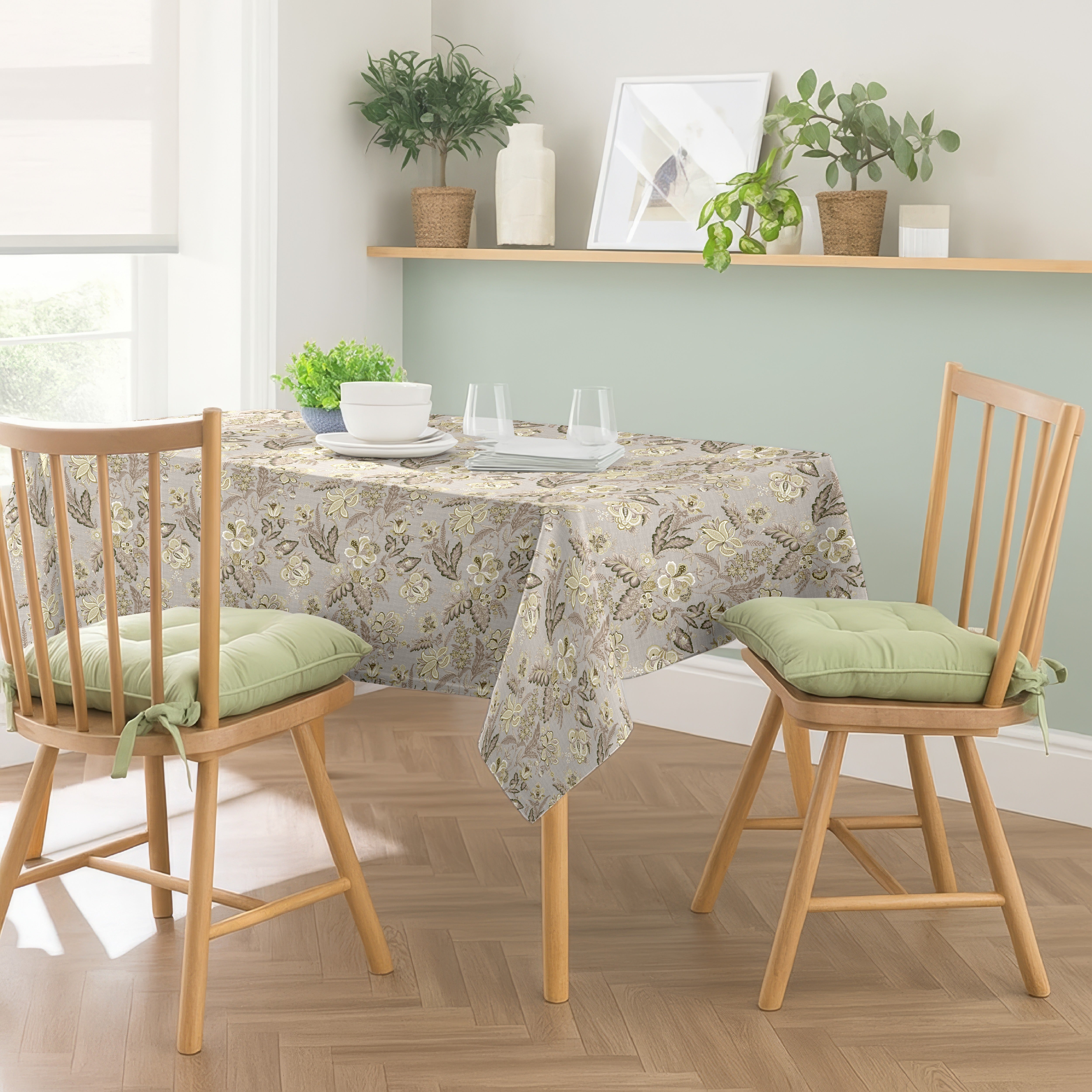 CALVIA OLIVE GREEN TABLE CLOTH